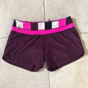 Lululemon Groovy Run Shorts, Plum, Size 8